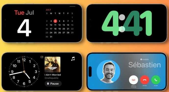 福田苹果手机维修分享iOS17横屏充电待机显示有什么好处 