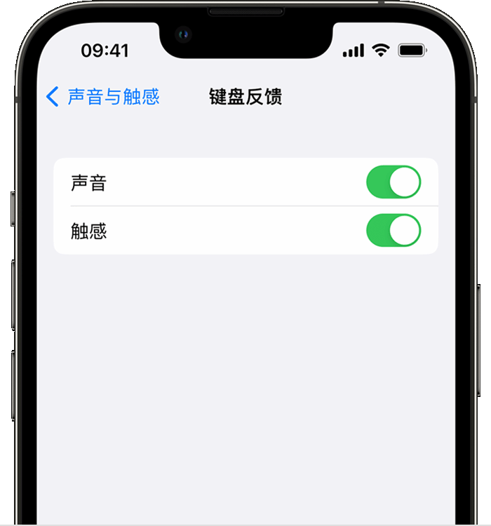 福田苹果14维修分享iPhone 14 系列机型如何开启键盘声音或触感反馈 