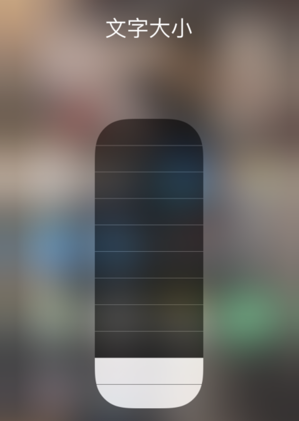福田苹果手机维修分享小技巧：在 iPhone 控制中心快速调节字体大小 