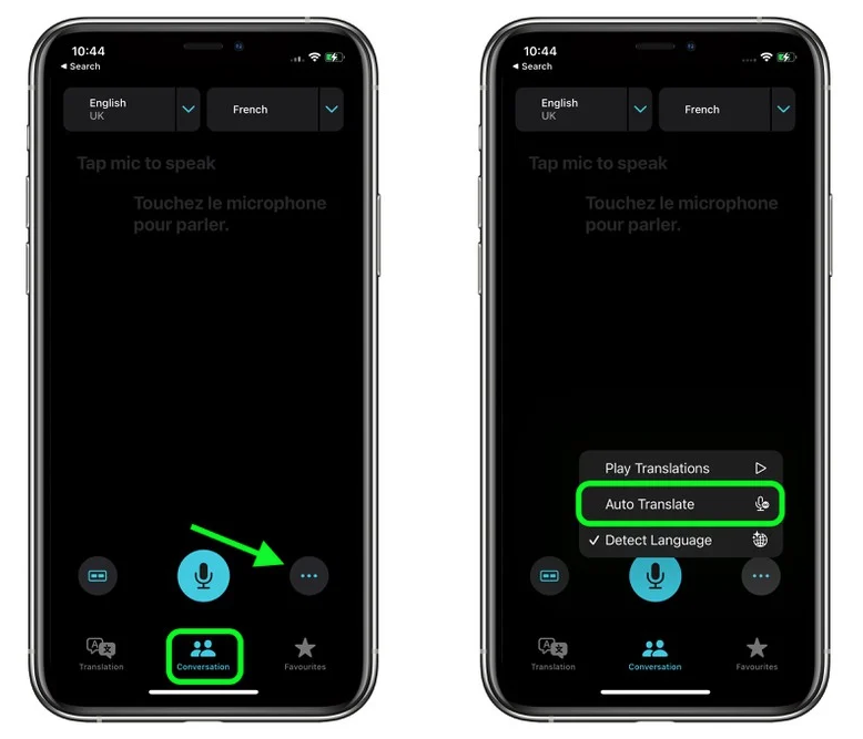 福田苹果手机维修分享iOS 15 “翻译” App 新改进 